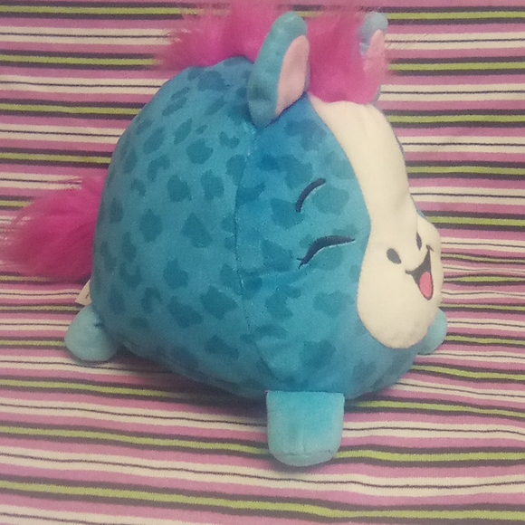 Rare Pikmi Pops 10" Plush Pony Horse Pink Blue Moose Squishable Stuffed Animal. - Picture 8 of 8